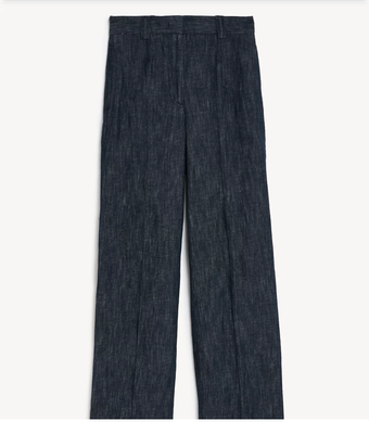 Жіночі класичні штани M&S (55667) XL Темно-сині copy_55667 фото