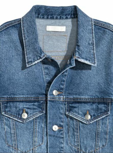 Чоловіча джинсова куртка Н&М (56036) XS Синя 56036 фото