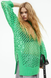 Жіночий асиметричний ажурний светр Н&М (56136) XS Зелений 56136 фото 6