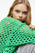 Жіночий асиметричний ажурний светр Н&М (56136) XS Зелений 56136 фото 2