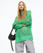 Жіночий асиметричний ажурний светр Н&М (56136) XS Зелений 56136 фото 1