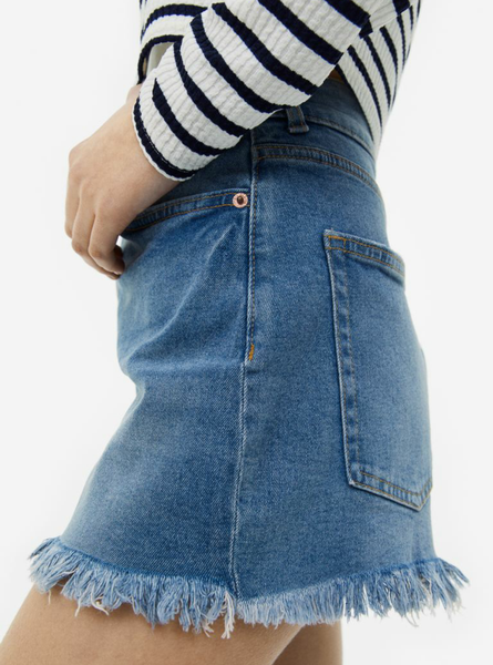 Женские джинсовые шорты Н&М (55779) W36 Синие 55779 фото