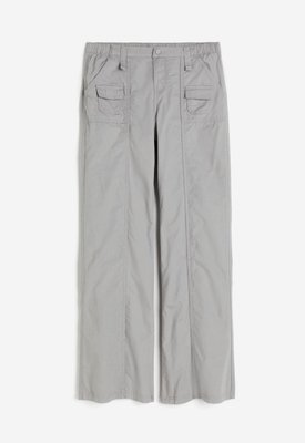 Жіночі полотняні штани карго Н&М (56834) ХS Сірі 56834 фото