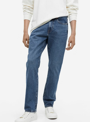 Мужские джинсы Straight Regular fit Н&М (56180) W29 L32 Синие 56180 фото