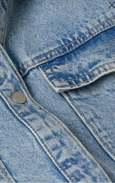 Жіноча джинсова сорочка оверсайз Н&М (56039) S Синя 56039 фото