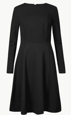 Жіноча сукня-кльош М&S (56664) S Чорна  56664 фото