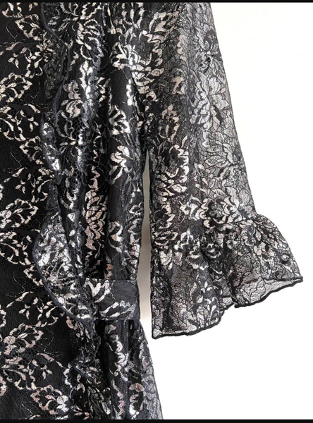 Жіноча коротка сукня в квітковий принт H&M (10222) S Чорна 10222 фото