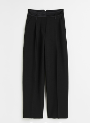 Жіночі брюки смокінг Н&М (56513) XS Чорні  56513 фото