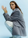 Жіночий піджак із суміші вовни Н&М (56252) L Сірий 56252 фото 7