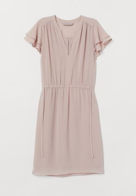Жіноча сукня з V-подібним вирізом Н&М (56694) XS Рожева 56694 фото