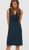 Женское трикотажное платье с V-образным вырезом Н&М (56716) XS Темно-синее 56716 фото