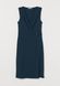Женское трикотажное платье с V-образным вырезом Н&М (56716) XS Темно-синее 56716 фото 2