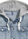 Чоловіча джинсова куртка з капюшоном H&M (55709) XS Синя 55709 фото 2