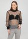 Женская прозрачная блузка H&M (10210) L Черная 10210 фото 1