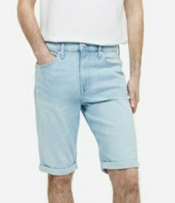 Мужские джинсовые шорты Slim fit H&M (55983) W30 Голубые 55983 фото