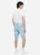 Чоловічі джинсові шорти Slim fit H&M (55983) W30 Блакитні 55983 фото 4