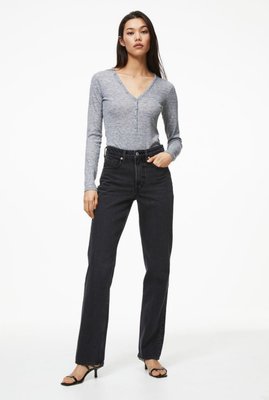 Жіночі прямі джинси Н&М (56823) W34 Чорні 56823 фото