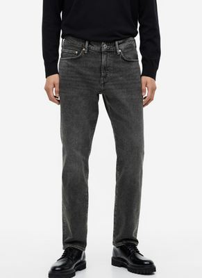 Мужские джинсы Straight Regular fit H&M (56364) W30 L32 Темно-серые 56364 фото