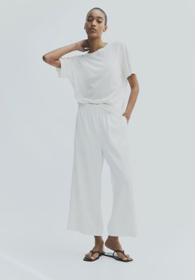 Жіночі штани кюлоти Н&М (57019) XS Білі 57019 фото