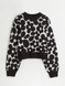Жіночий светр в принт Н&М (56311) S Чорний 56311 фото 5