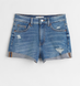 Жіночі джинсові шорти Regular waist H&M (55847) W40 Сині 55847 фото 1