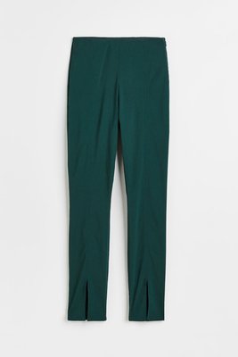 Женские брюки Slim fit H&M (10080) XS Зеленые 10080 фото