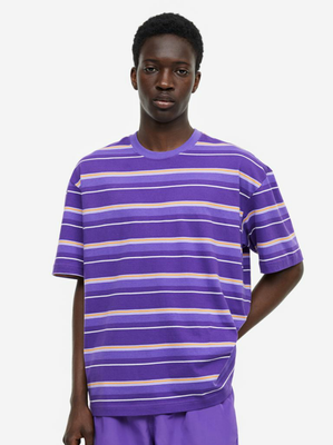 Мужская футболка Regular Fit H&M (55817) S Фиолетовая 55817 фото