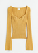 Жіночий светр з розширеними рукавами H&M (55728) XS Жовтий 55728 фото 1