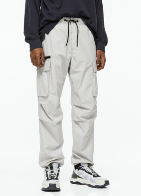 Чоловічі штани карго Relaxed Fit Н&М (55661) XL Сірі 55661 фото