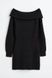 Жіноча сукня з відкритими плечима Н&М (10031) М Чорна 10031 фото 4