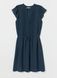 Жіноча шифонова сукня з поясом на зав'язі Н&М (56718) XS Темно-синя  56718 фото 2