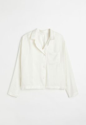 Жіноча атласна блуза Н&М (57075) XS Біла 57075 фото