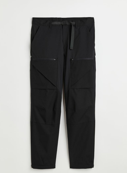 Чоловічі штани карго з матеріалу DryMove™ Н&М (55660) S Чорні 55660 фото