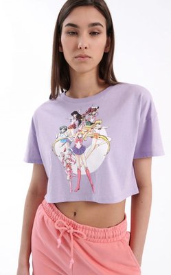 Жіноча футболка з принтом House brand (56697) XS Лавандова 56697 фото