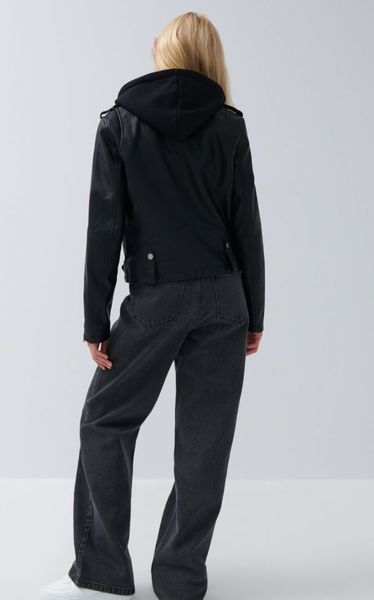 Жіноча куртка-косуха зі знімним капюшоном House brand (56603) XS Чорна 56603 фото