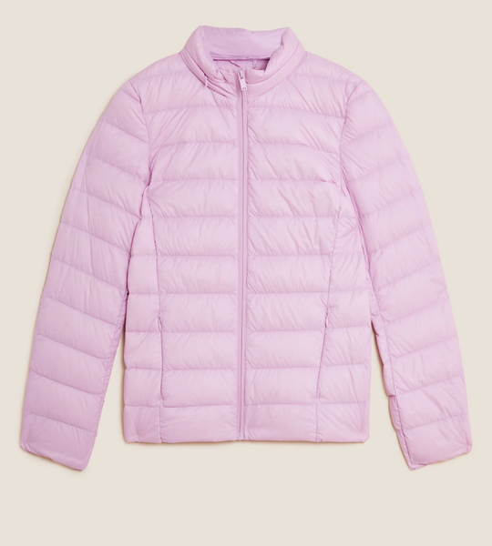 Жіноча пухова куртка М&S (56454) 8 Рожева 56454 фото