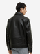 Чоловіча куртка з еко-шкіри Н&М (56378) М Чорна 56378 фото 2