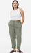 Жіночі лляні штани джогери Н&М (55929) XS Зелені 55929 фото 9