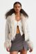 Жіноча куртка з шалевим коміром H&M (10036) М Бежева 10036 фото 2