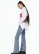 Жіночі джинси кльош з принтом H&М (10040) W32 Сині 10040 фото 6