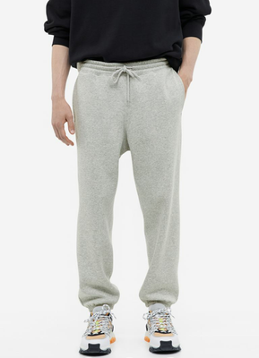 Чоловічі спортивні штани Relaxed Fit H&M (56551) XL Світло-сірі  56551_ фото