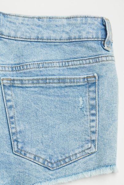 Жіночі джинсові шорти із заниженою талією Н&М (56894) W34 Блакитні  56894 фото