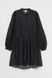 Жіноча сукня з об'ємними рукавами H&M (77393) M Чорна 77393 фото 1