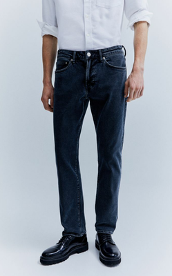 Мужские джинсы Straight Regular H&M (56534) W31 L32 Темно-синие 56534 фото