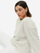 Жіночий свобідний светр Н&М (56381) S Світло-бежевий 56381 фото 6