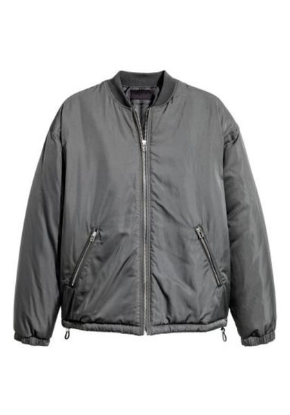 Чоловіча куртка бомбер Н&М (56654) XL Темно-сіра 56654 фото