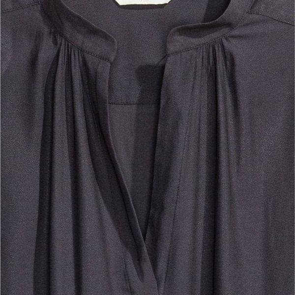 Жіноча блуза з v-подібним вирізом H&M (10194) M Чорна 10194 фото