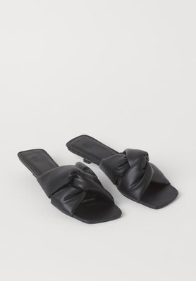 Женские босоножки на каблуке Н&М (80009) 38 Черные 80009 фото