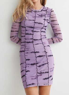 Жіноча сітчаста сукня Н&М (57051) L Фіолетова  57051 фото