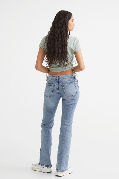 Жіночі джинси стрейч Flare Low H&M (10045) W36 Сині 10045 фото